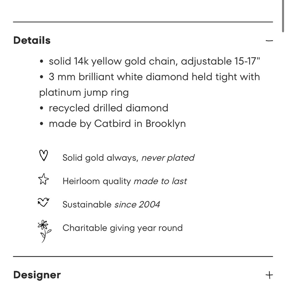 FLASH SALE TODAY ONLY — Catbird Diamond Pinprick Necklace in Yellow Gold - Picture 7 of 9